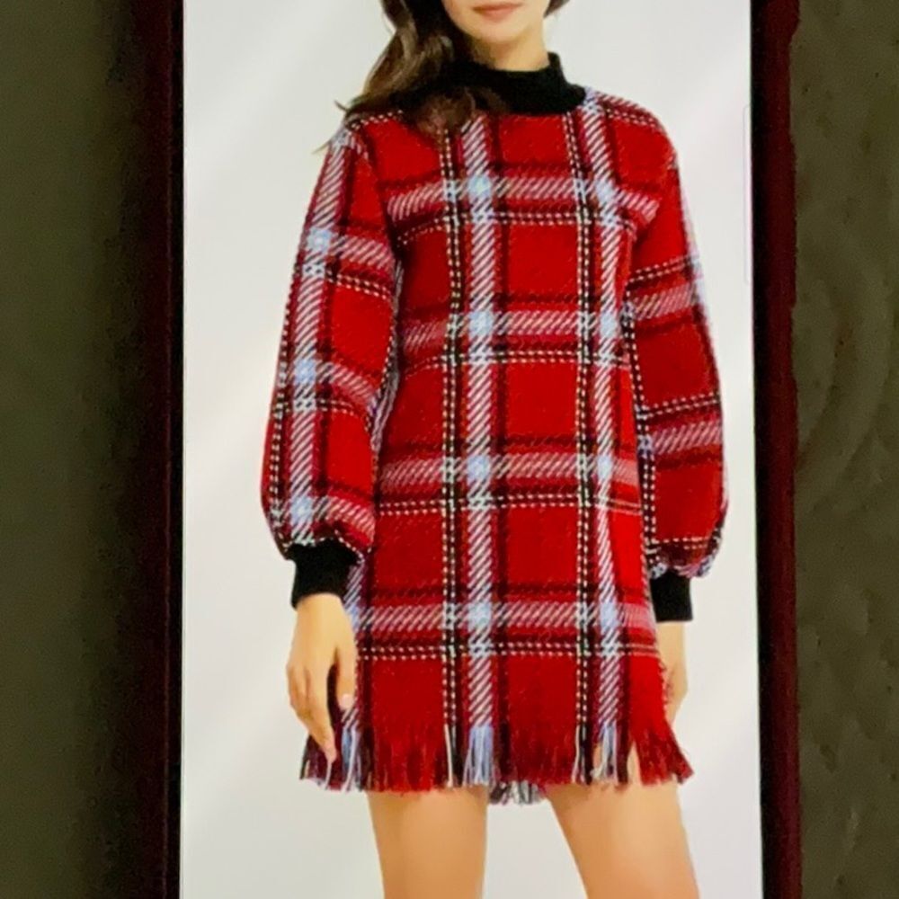 storets plaid dress S/m